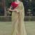 Mehendi embroidered fancy fabric saree with designer blouse fabric
