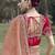 Pink embroidered fancy fabric saree with designer blouse fabric