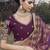 Purple embroidered fancy fabric saree with designer blouse fabric
