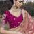 Peach embroidered fancy fabric saree with designer blouse fabric