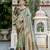 pista kanjivaram silk blend zari woven saree with unstitched blouse
