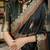 black linen zari woven saree with unstitched blouse