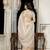 off white tissue linen beads & stone saree with unstitched blouse