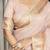 baby pink tissue linen beads & stone saree with unstitched blouse