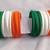 Ethnic bangle for special occasion silk thread bangle in tiranga's colour greenwhie and orange for women and girls