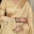 yellow tissue linen beads & stone saree with unstitched blouse