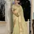 pista tissue linen beads & stone saree with unstitched blouse