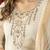 Off white Designer Straight Kurti Pant Dupatta Set With Embroidery And Hand Work