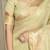 pista tissue linen beads & stone saree with unstitched blouse