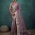 mauve tissue linen zari woven saree with unstitched blouse