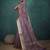 mauve tissue linen zari woven saree with unstitched blouse