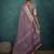 mauve tissue linen zari woven saree with unstitched blouse