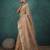 chiku tissue linen zari woven saree with unstitched blouse