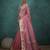 pink tissue linen zari woven saree with unstitched blouse