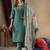 Rama Designer Straight Kurti Pant Dupatta Set With Embroidery And Hand Work