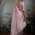 lavender tissue linen handwork saree with unstitched blouse
