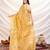 mustard tissue zari woven saree with unstitched blouse