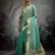 turquoise tissue zari woven saree with unstitched blouse