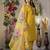 Mustered yellow Designer Straight Kurti Pant Dupatta Set With Embroidery And Hand Work