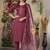 Cherish  Designer Straight Kurti Pant Dupatta Set With Embroidery And Hand Work