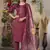 Cherish  Designer Straight Kurti Pant Dupatta Set With Embroidery And Hand Work