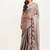 Metallic silk saree with beads & stones work and blouse