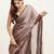 Metallic silk saree with beads & stones work and blouse