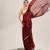 Maroon sequin organza saree with fancy work and  blouse