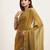 Metallic satin saree with beads & stone work and designer blouse