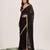 Black sequin brasso saree with fancy pallu and blouse