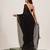 Black sequin brasso saree with fancy pallu and blouse