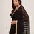 Black sequin brasso saree with fancy pallu and blouse