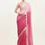 Pink sequin chiffon festival saree with designer blouse