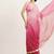 Pink sequin chiffon festival saree with designer blouse