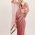 Pink sequin tissue saree party wear collection with blouse