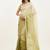 Green sequin chiffon saree for women daily/festival use with blouse