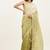 Green sequin chiffon saree for women daily/festival use with blouse
