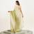Green sequin chiffon saree for women daily/festival use with blouse