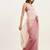 Pink tissue saree with beads & stones embellishment and blouse