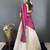 Wine Tissue Silk Embroidery Lehehga Choli Set
