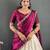 Wine Tissue Silk Embroidery Lehehga Choli Set