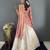 Peach Tissue Silk Embroidery Lehehga Choli Set