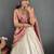 Peach Tissue Silk Embroidery Lehehga Choli Set