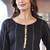 Women's Rayon Solid Ethnic Designer A-Line Mirror Work Kurti With Pant & Nazmin Dupatta Set