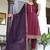 Women's Rayon Solid Ethnic Designer A-Line Mirror Work Kurti With Pant & Nazmin Dupatta Set