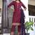 Women's Rayon Solid Ethnic Designer A-Line Mirror Work Kurti With Pant & Nazmin Dupatta Set