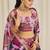 BABY PINK ZARI SEQUINS EMBROIDEREY FLORAL PRINTED ORGANZA LEHENGA CHOLI