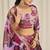 MESMERIZING BABY PINK ZARI DORI AND SEQUINS EMBROIDEREY FLORAL PRINTED ORGANZA DESIGNER PARTY FESTIVAL LEHENGA CHOLI