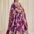 MESMERIZING BABY PINK ZARI DORI AND SEQUINS EMBROIDEREY FLORAL PRINTED ORGANZA DESIGNER PARTY FESTIVAL LEHENGA CHOLI