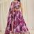 BABY PINK ZARI SEQUINS EMBROIDEREY FLORAL PRINTED ORGANZA LEHENGA CHOLI
